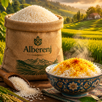 برنج اصیل طارم هاشمی عطری درجه ۱ (۱۰ کیلوگرم)
